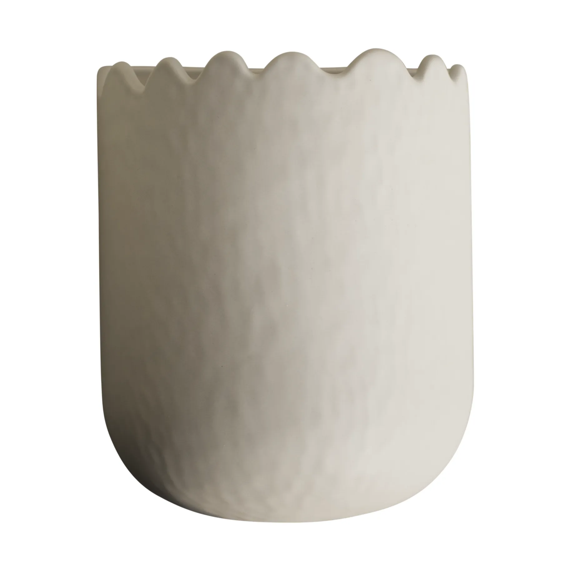 Flowery wall pot 19 cm, Cream DBKD