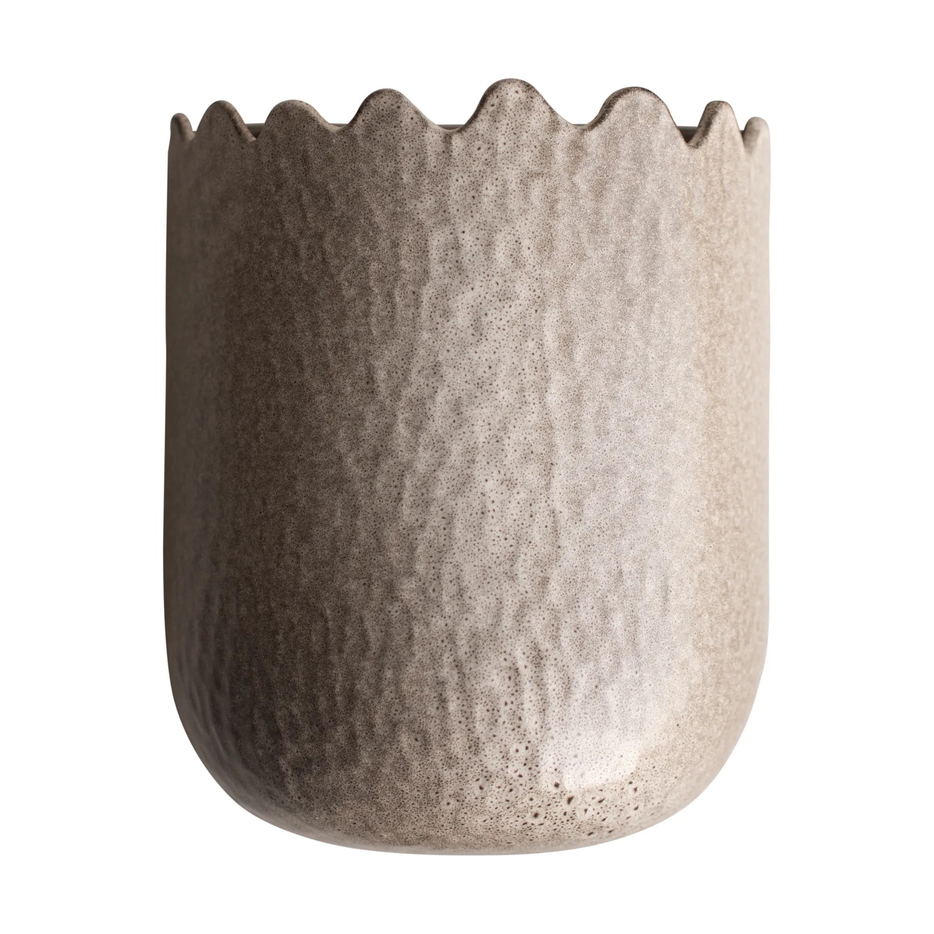 Flowery wall pot 24 cm, Beige DBKD