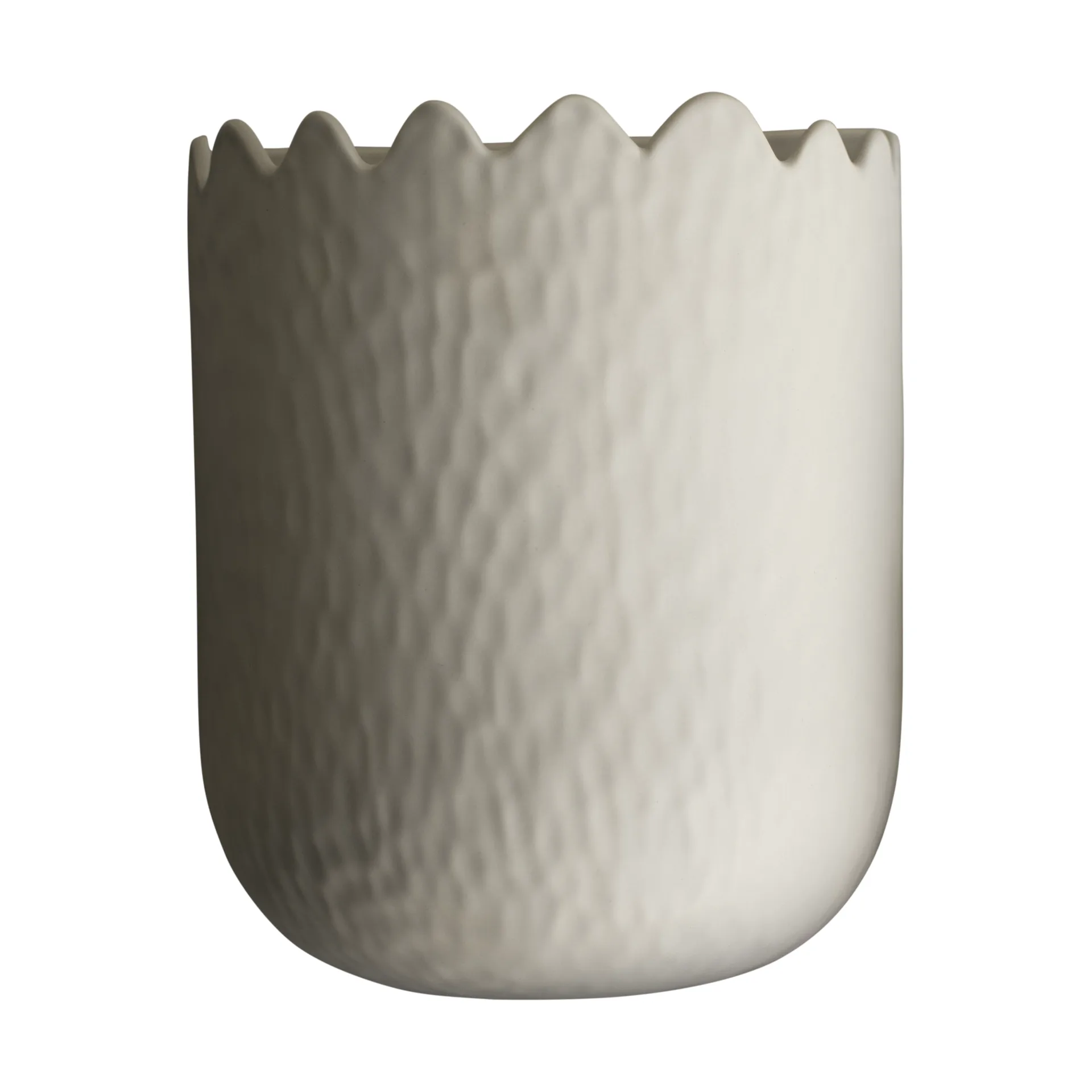 Flowery wall pot 24 cm, Cream DBKD