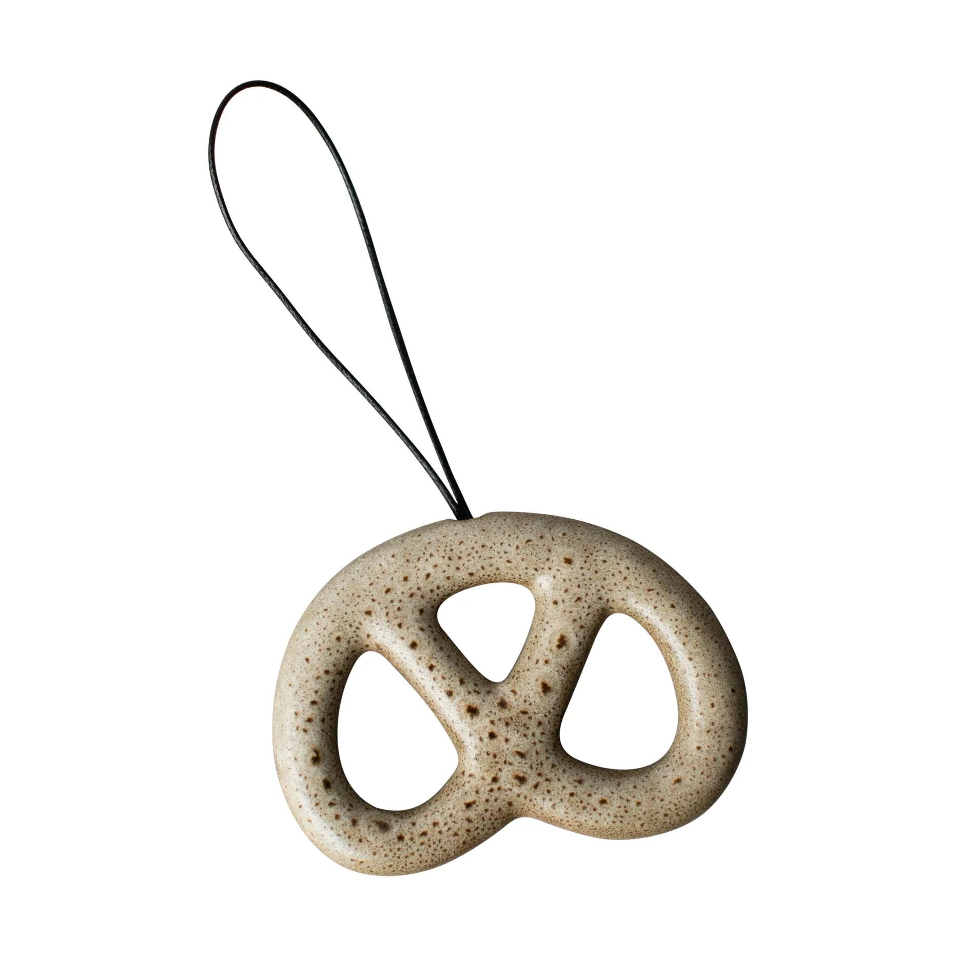 Hanging pretzel decorative ornament, Beige DBKD
