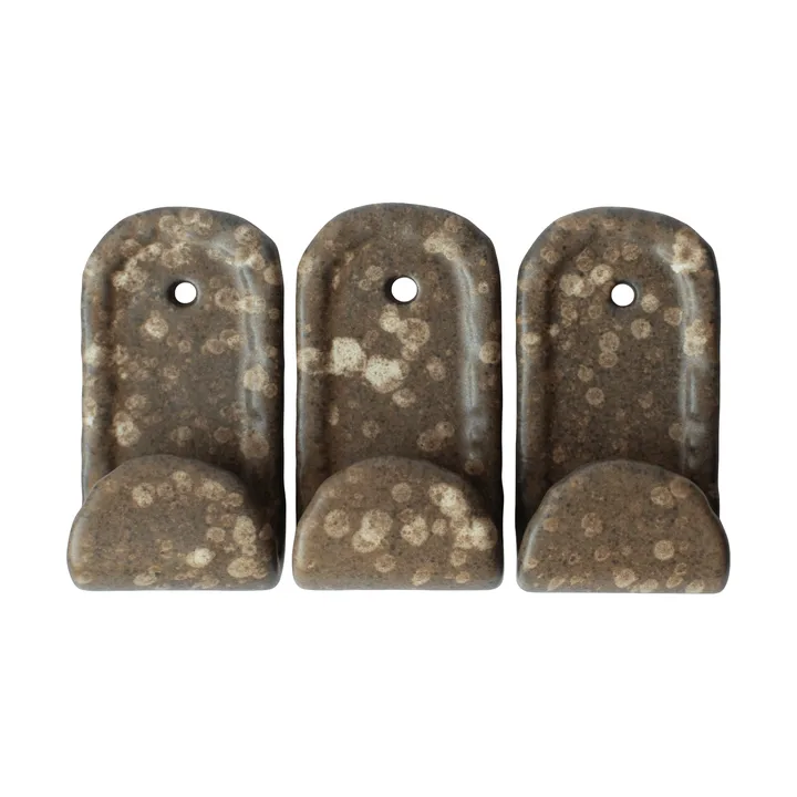 Hook hooks 3-pack - Brown dot - DBKD