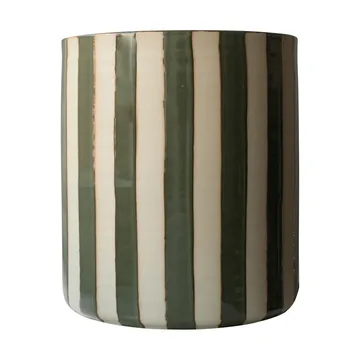 Line pot Ø21x24 cm - Stripe green - DBKD