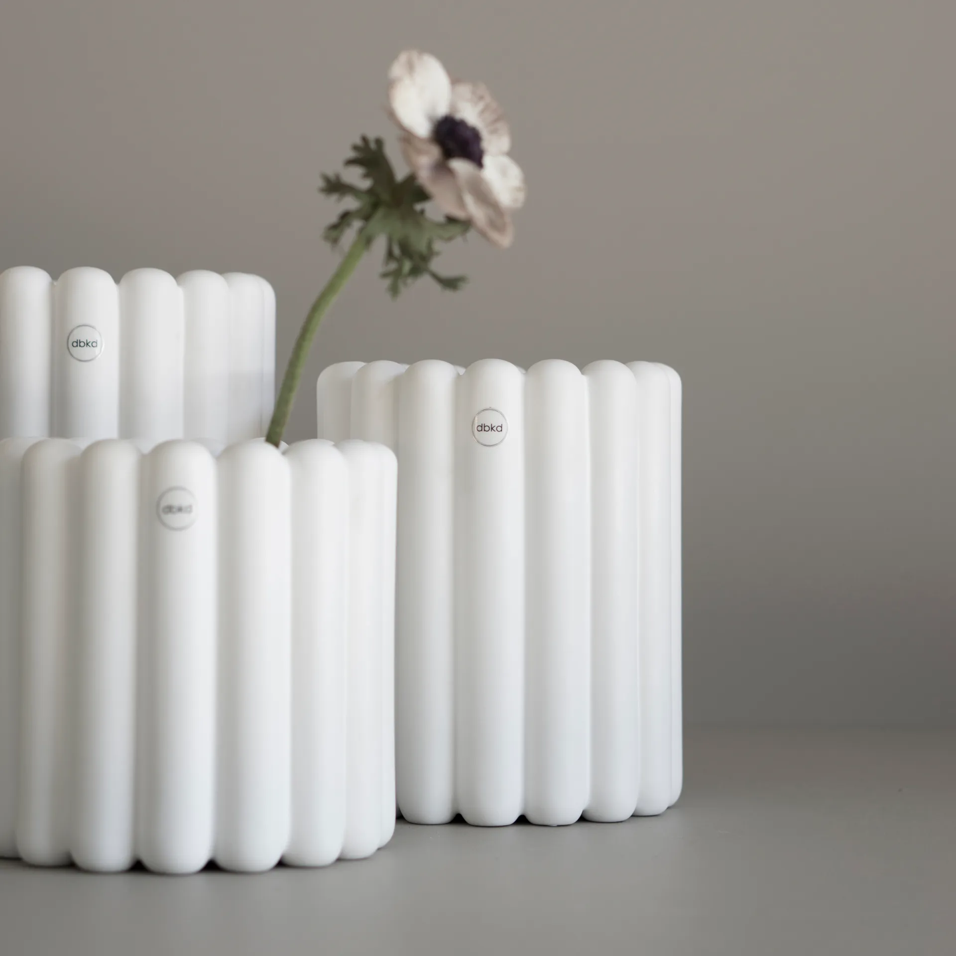 Mist flower pot large Ø19x27 cm, White DBKD