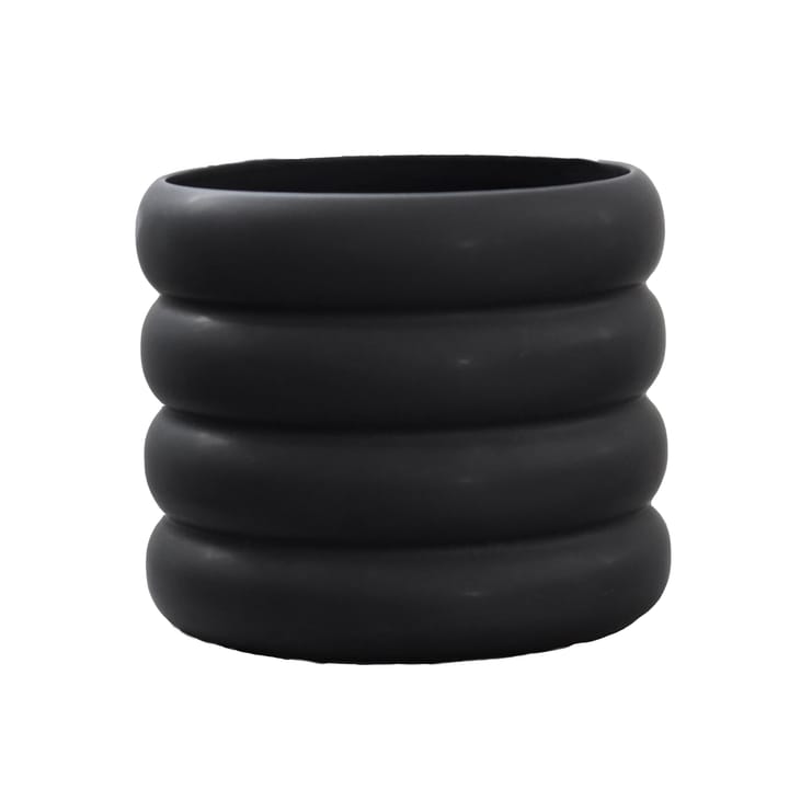 Mud flower pot black - Medium, Ø 14 cm - DBKD