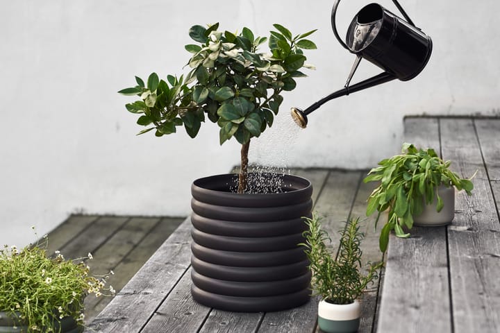 Mud flower pot black, XL. Ø 27 cm DBKD