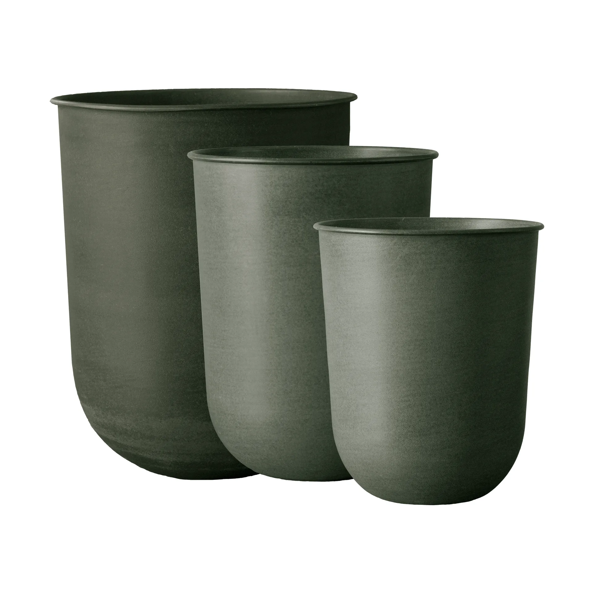 Out flower pot 3 pieces, Green DBKD