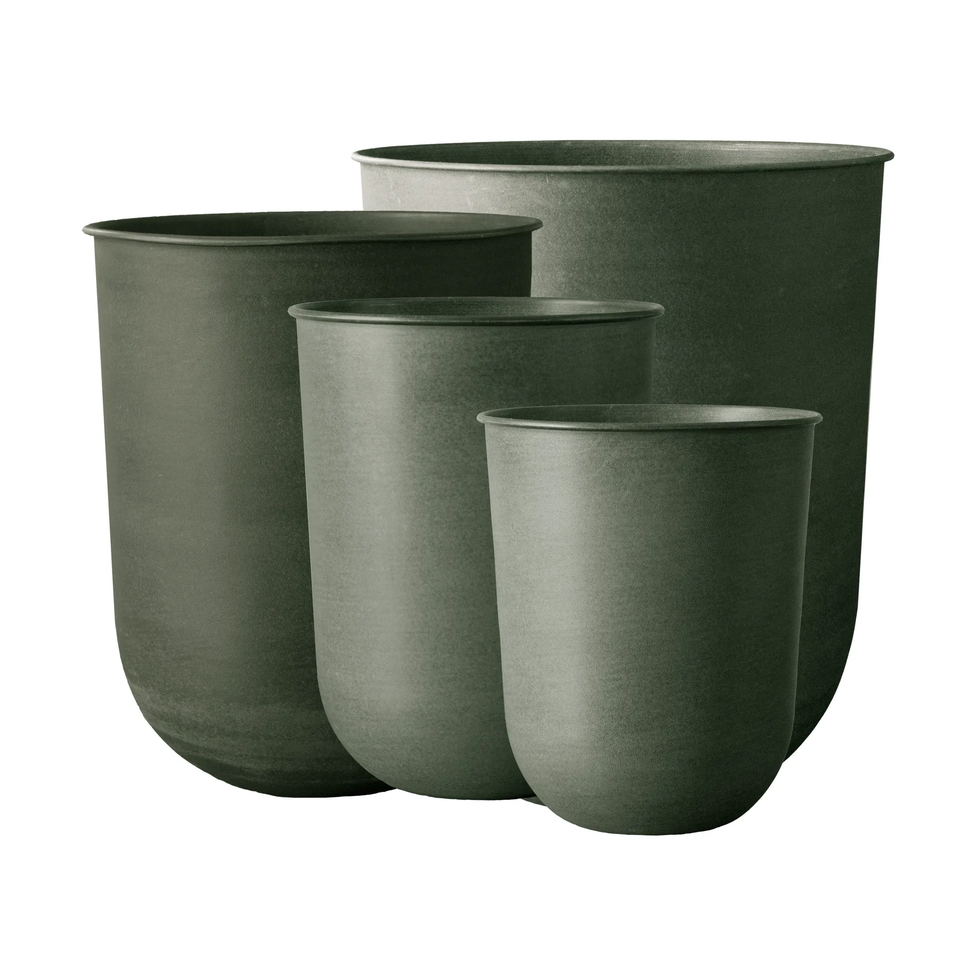 Out flower pot 4 pieces, Green DBKD