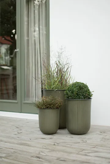 Out stripe flower pot 3-pack - Green - DBKD