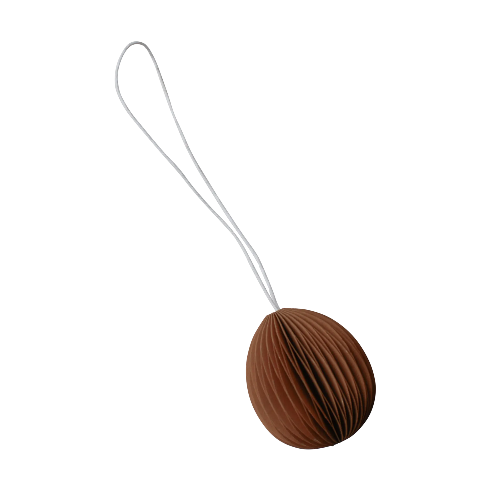 Ovoid paper Easter decoration small 4 cm, Terracotta DBKD