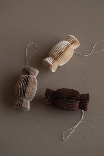 Paper Candy Christmas decoration - Beige - DBKD
