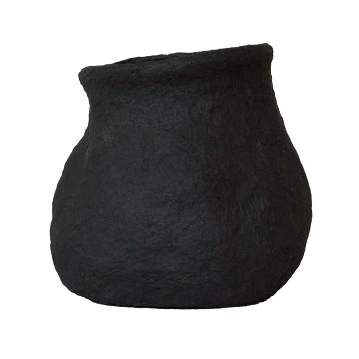 Paper flower pot black, Small Ø18 cm DBKD
