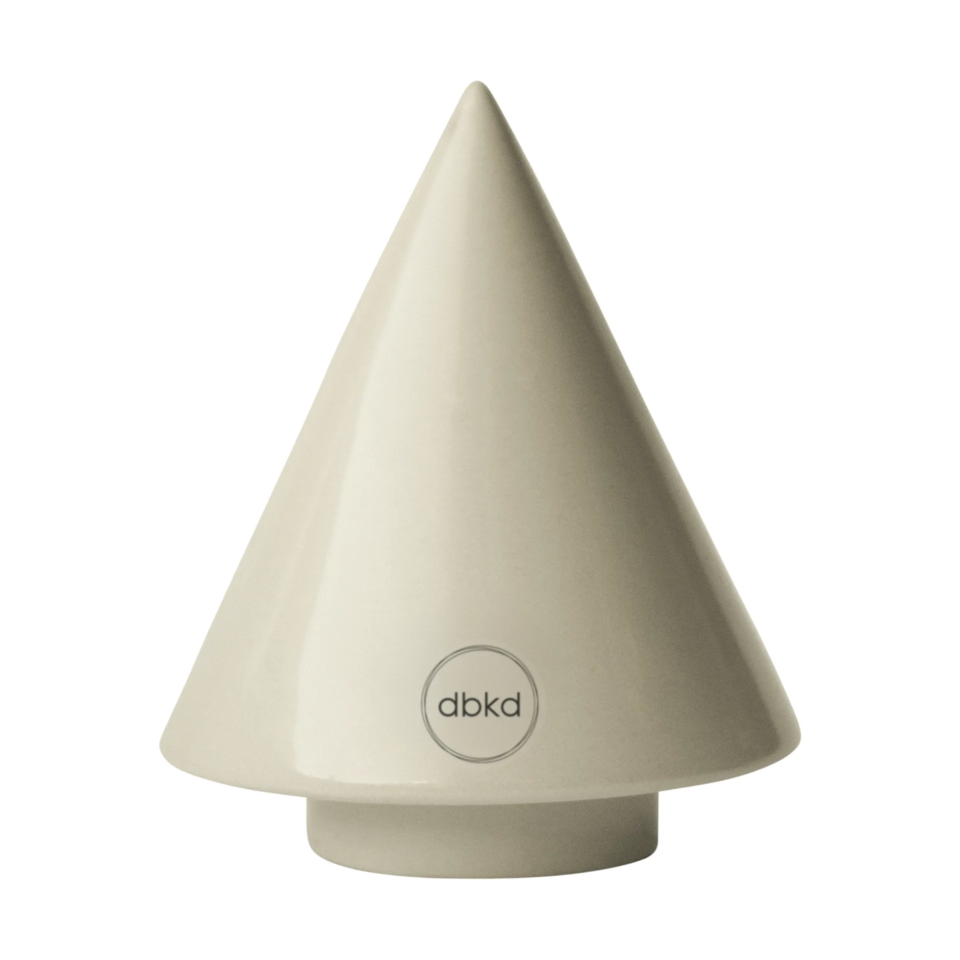 Peak wooden decorative detail, Shiny cream, Ø9 cm DBKD
