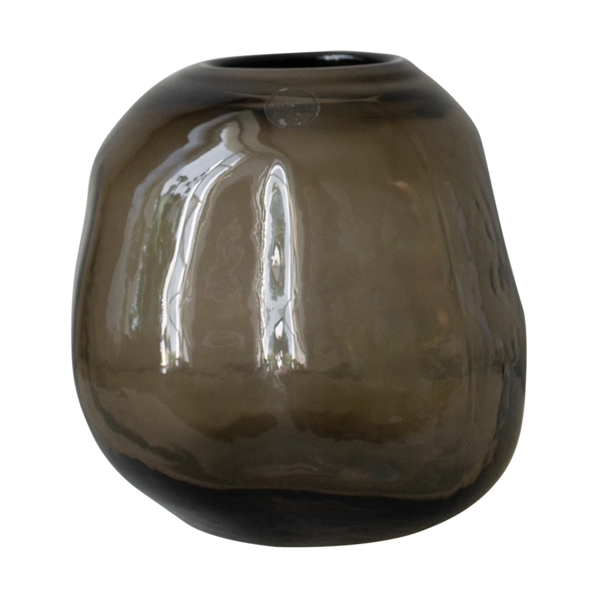 Pebble vase brown, Small Ø20 cm DBKD