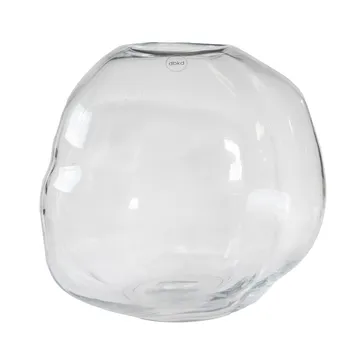 Pebble vase - Transparent, large Ø28 cm - DBKD