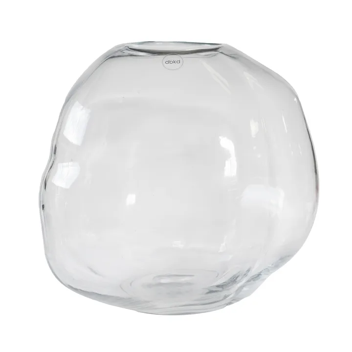 Pebble vase - Transparent, large Ø28 cm - DBKD