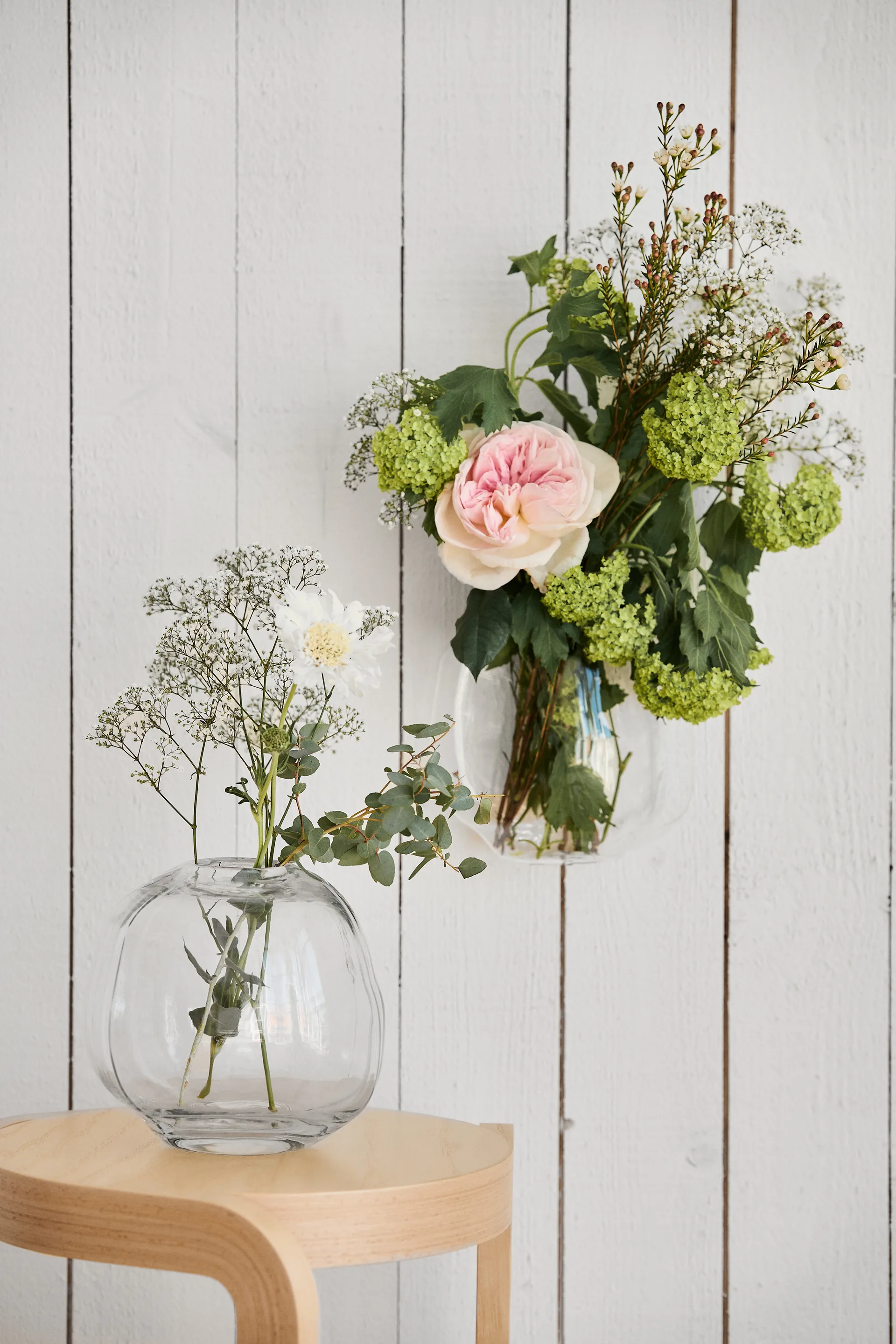 Pebble vase, Transparent, large Ø28 cm DBKD