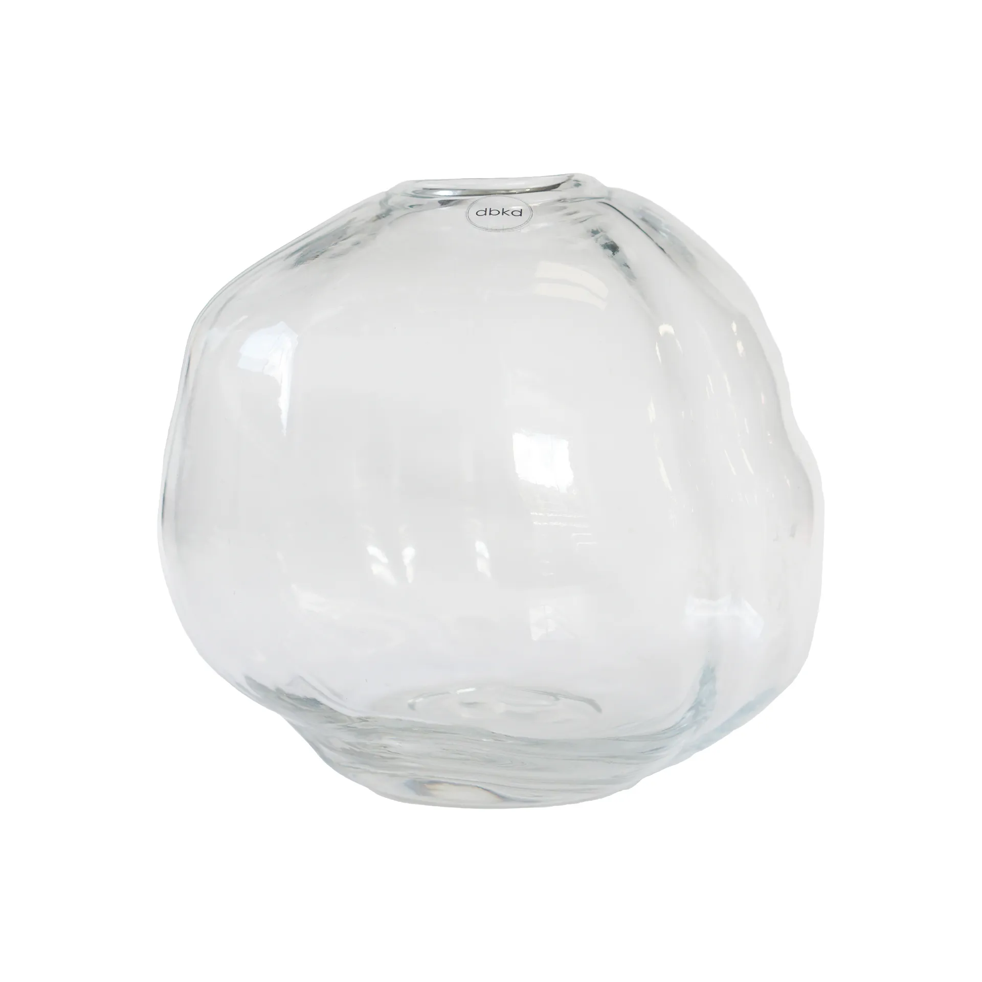 Pebble vase, Transparent, small Ø20 cm DBKD