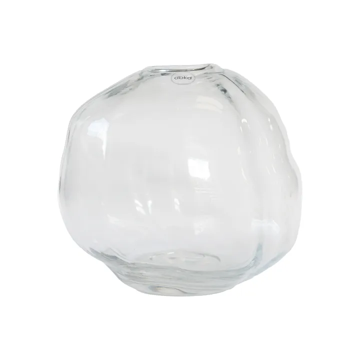 Pebble vase - Transparent, small Ø20 cm - DBKD