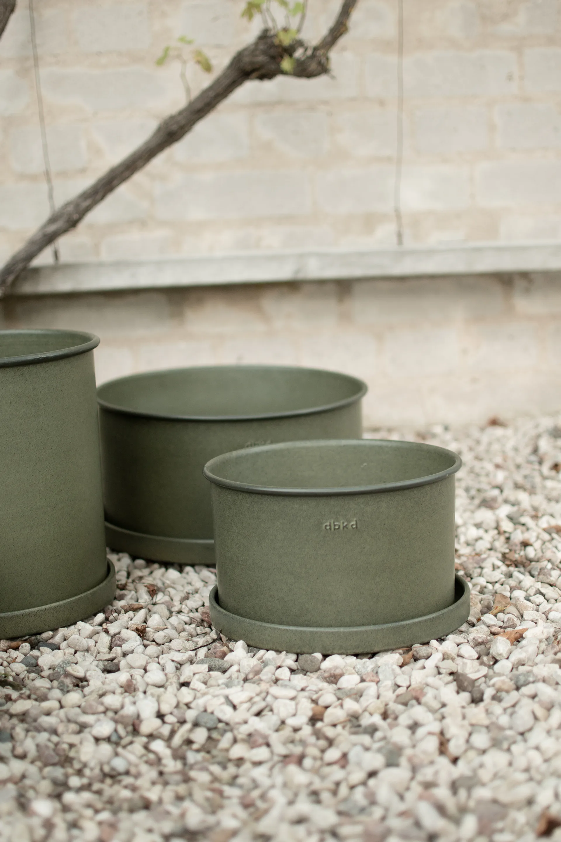 Plant bowl flower pot 2-pack, Green DBKD