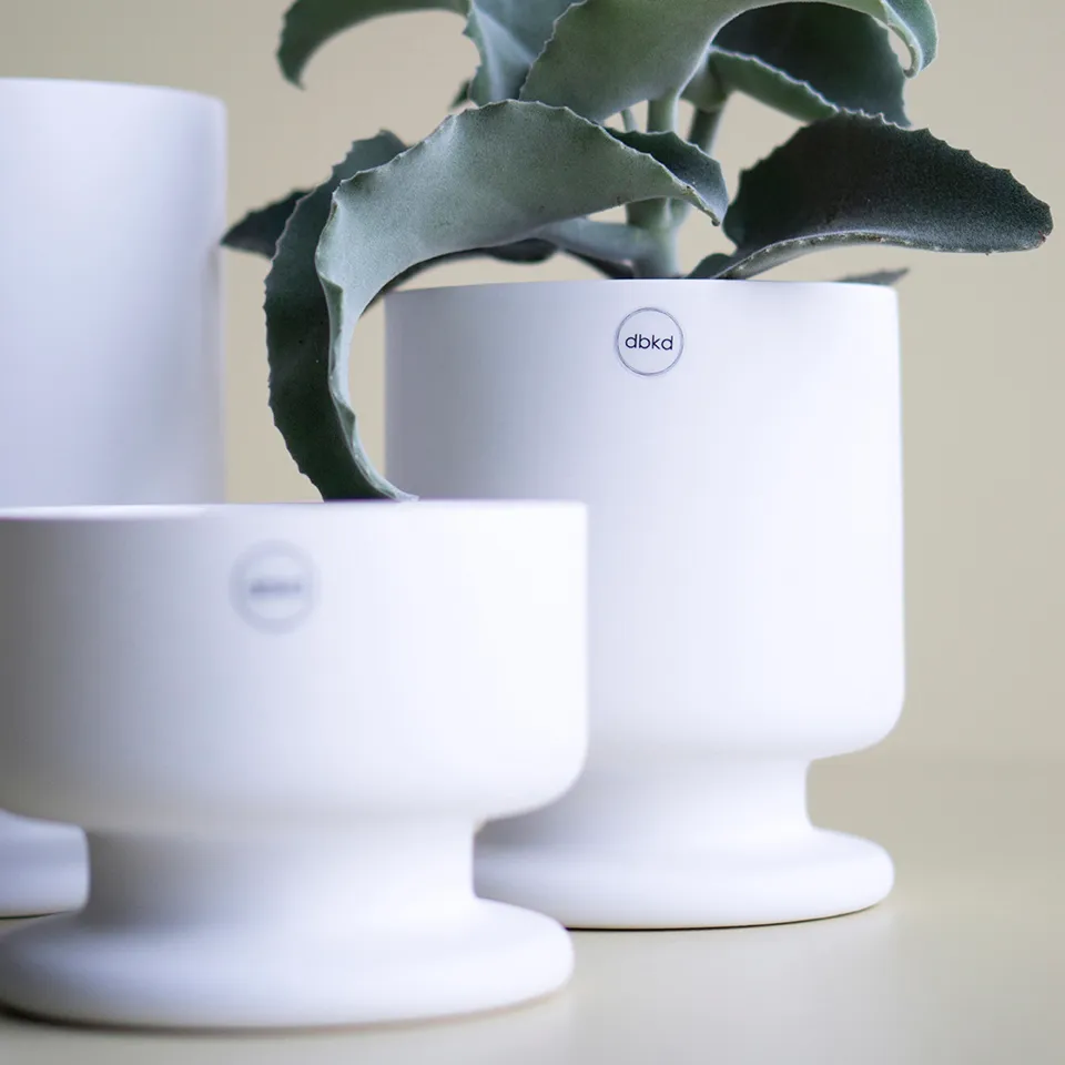 Soft flower pot white Ø15 cm, medium DBKD