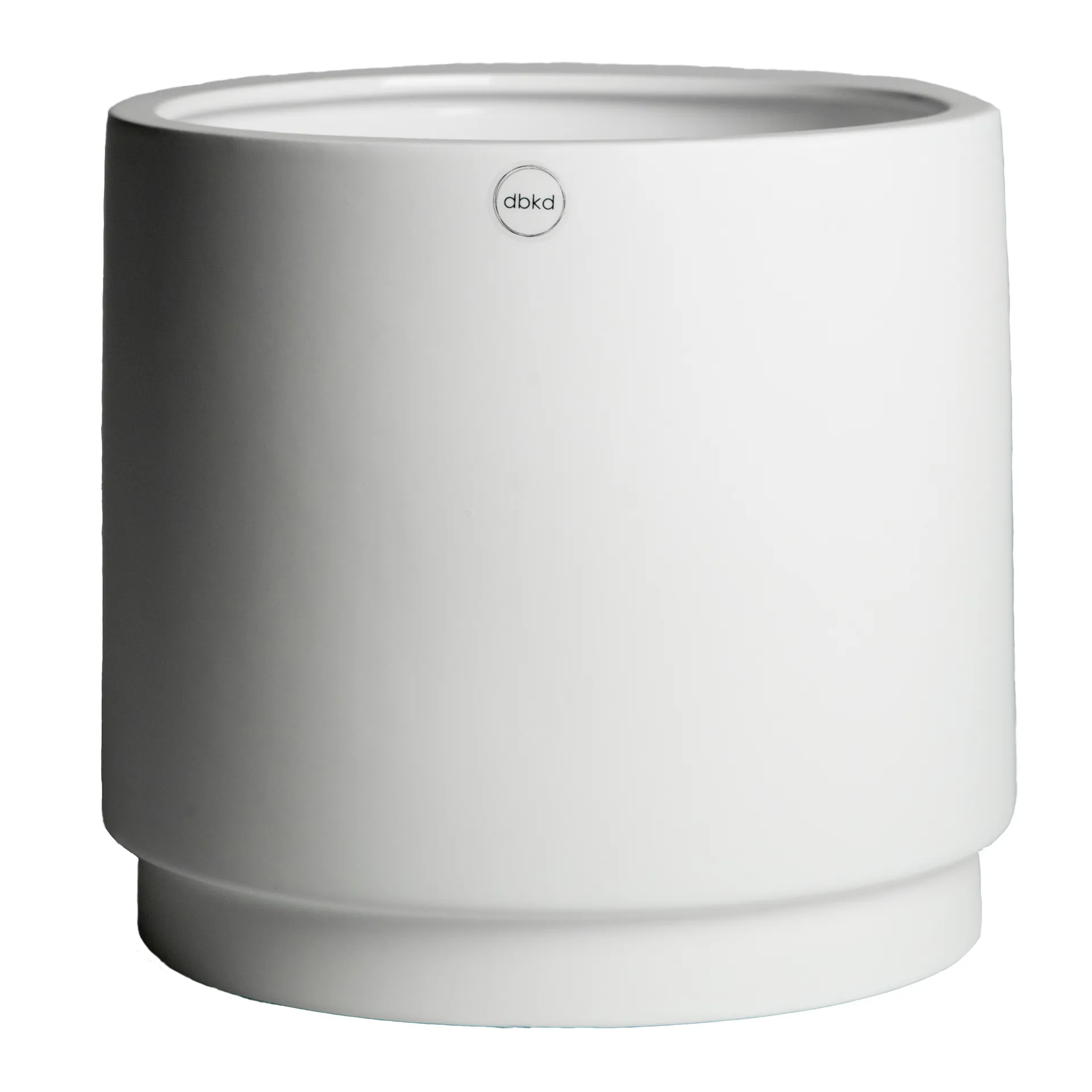 Solid flower pot white, large Ø24 cm DBKD