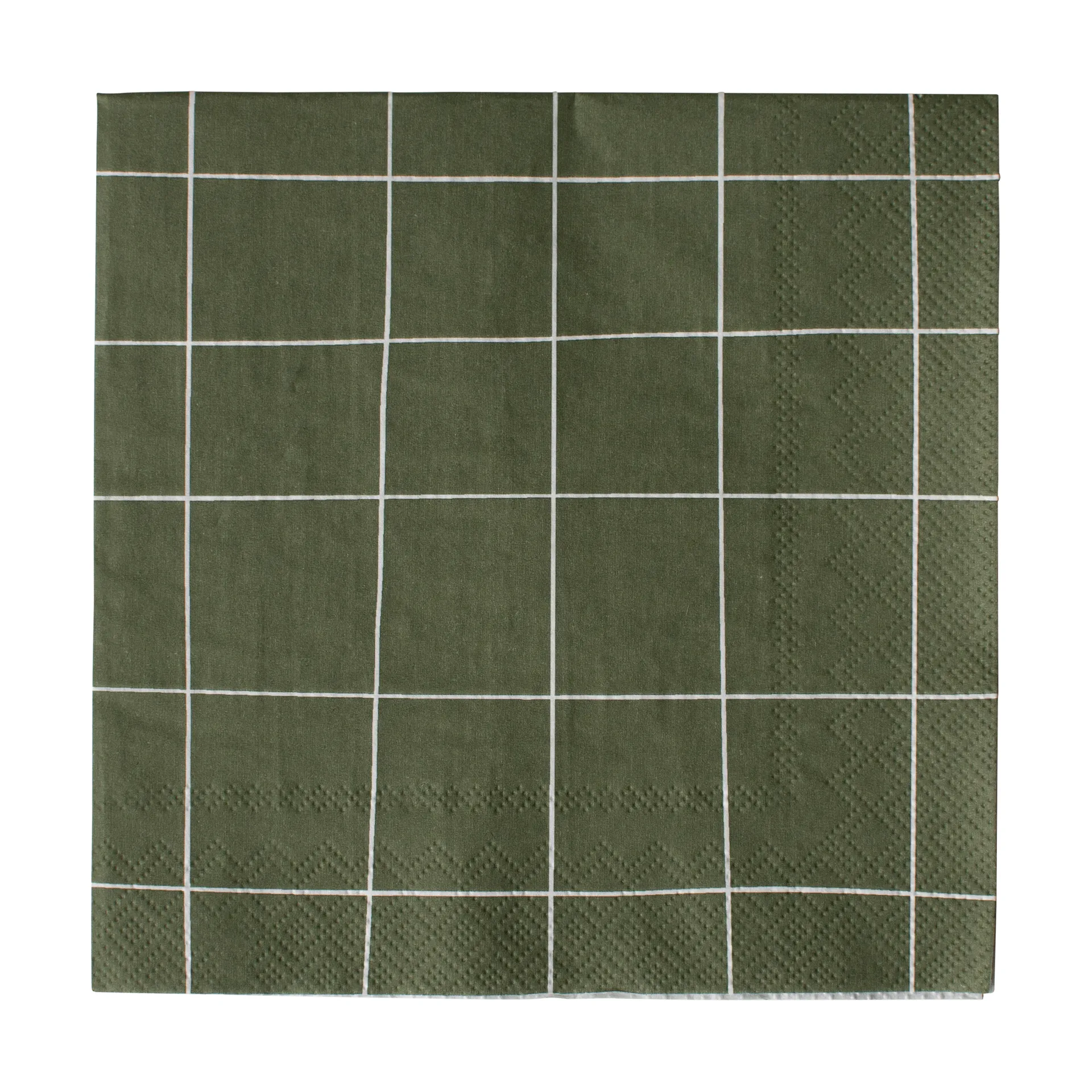 Square paper napkin 33x33 cm 20-pack, Green DBKD