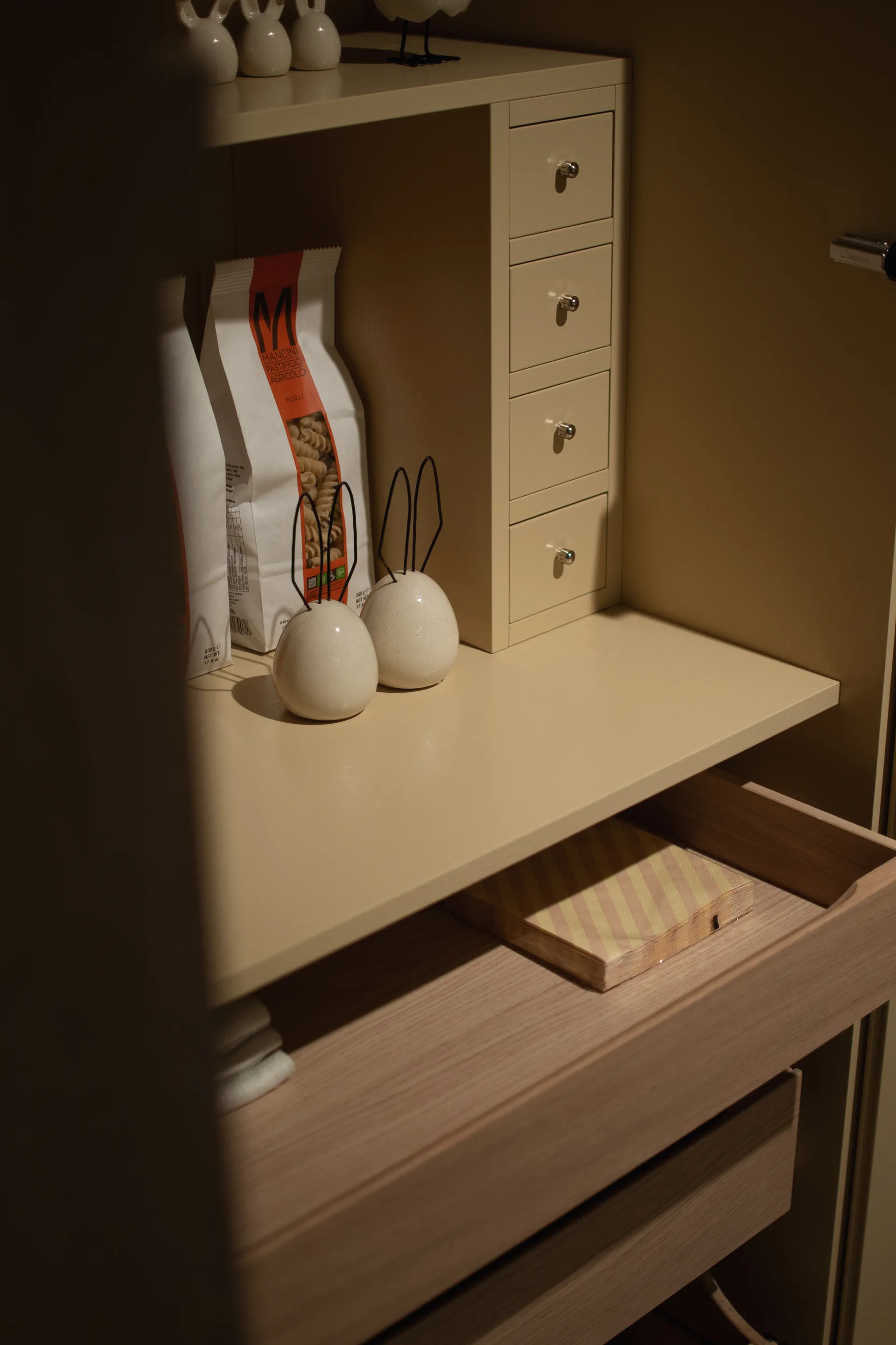 Stripe paper napkin 33x33 cm 20-pack, Yellow DBKD