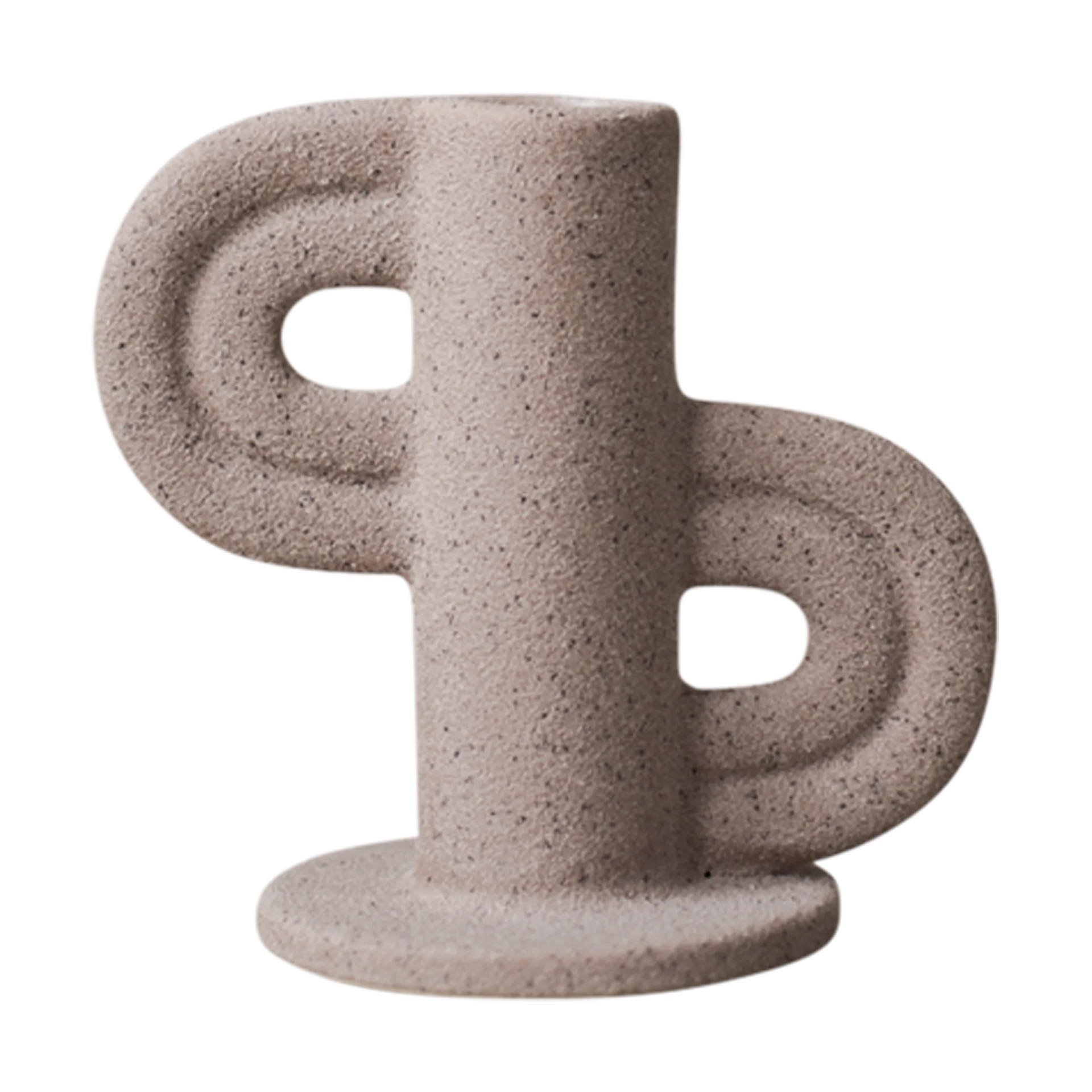 Swirl Slide candle holder, Nude DBKD