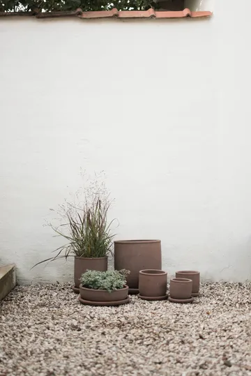 Terra bowl planter - Brown, Ø30x10.5 cm - DBKD