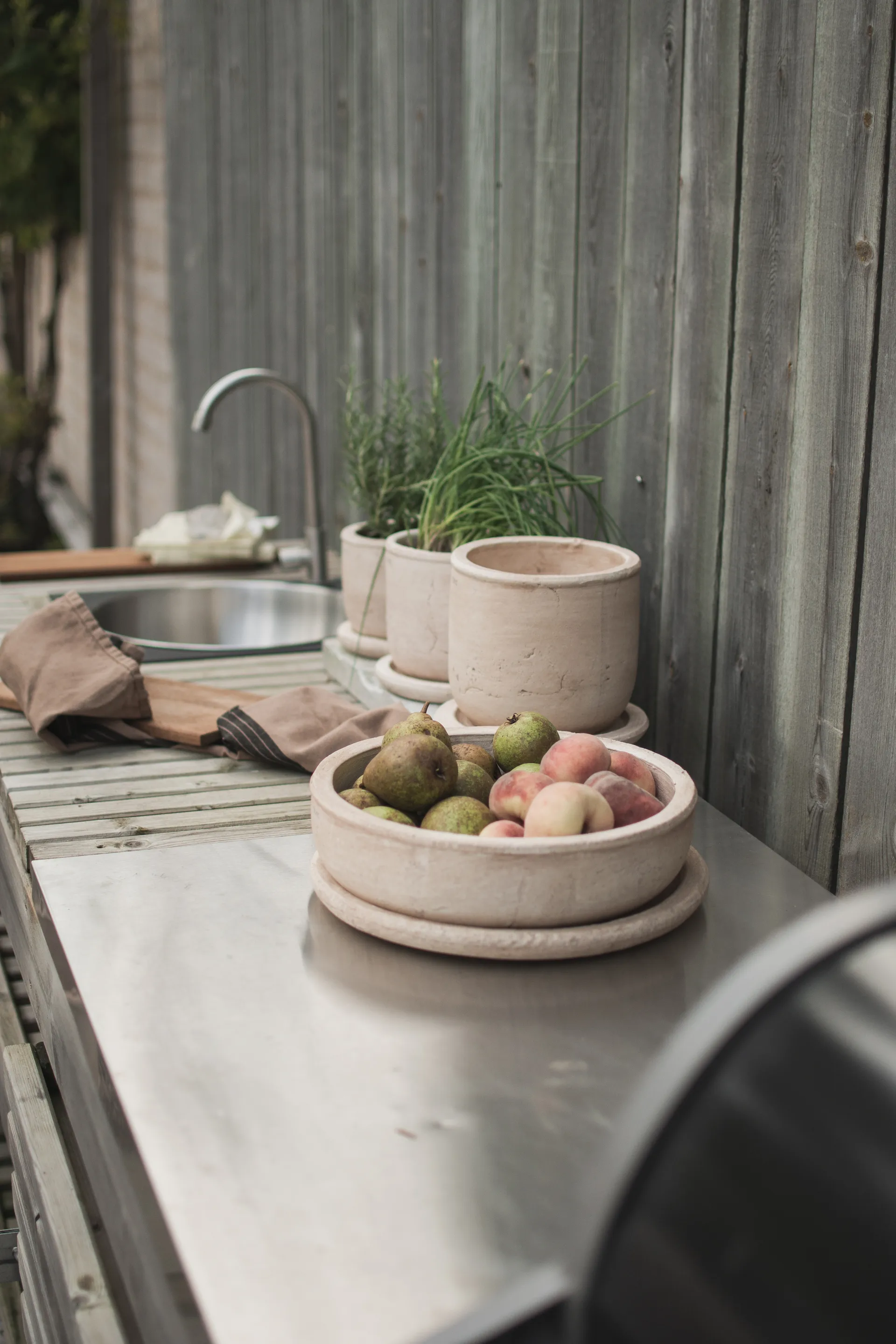 Terra bowl planter, Sand, Ø30x10.5 cm DBKD