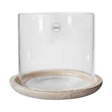 Terra tealight holder - Sand, 15 cm - DBKD