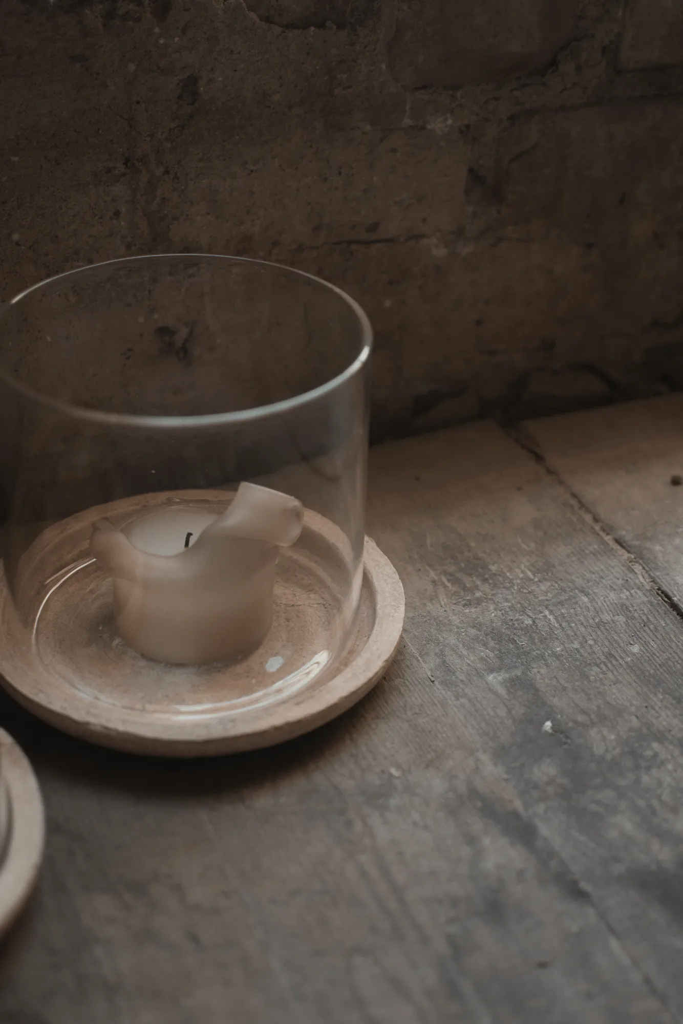 Terra tealight holder, Sand, 15 cm DBKD