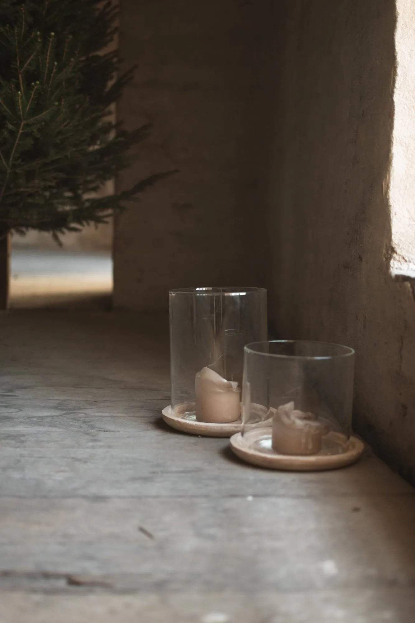 Terra tealight holder, Sand, 21.5 cm DBKD