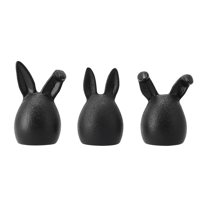 Triplets easter rabbit 3-pack, cast iron DBKD