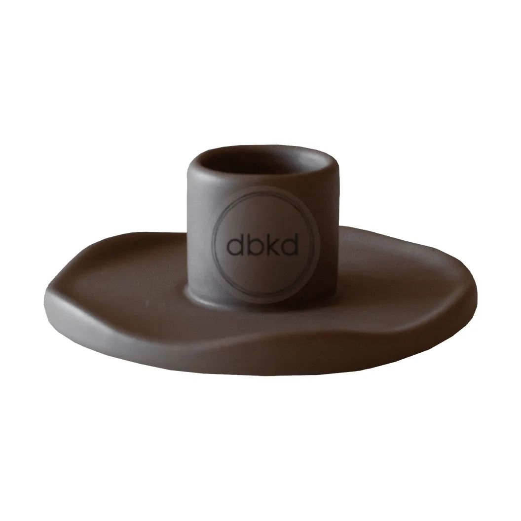 Wave candle sticks, Brown DBKD
