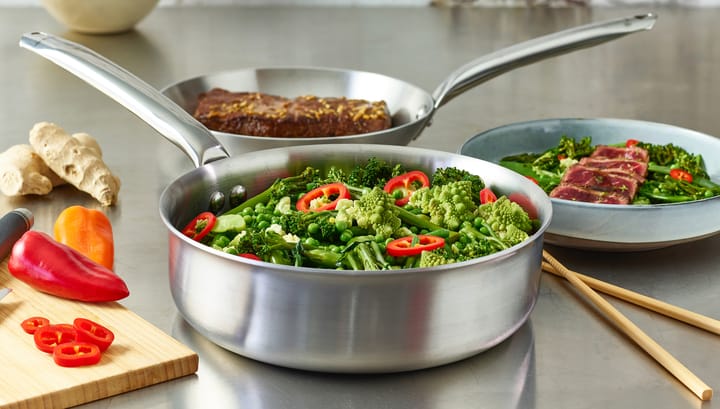 Alchimy sauté pan stainless steel, Ø24 cm De Buyer