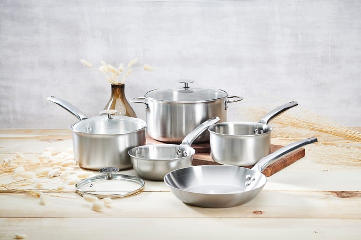 de Buyer Alchimy pot set with glass lid, 8 pieces De Buyer