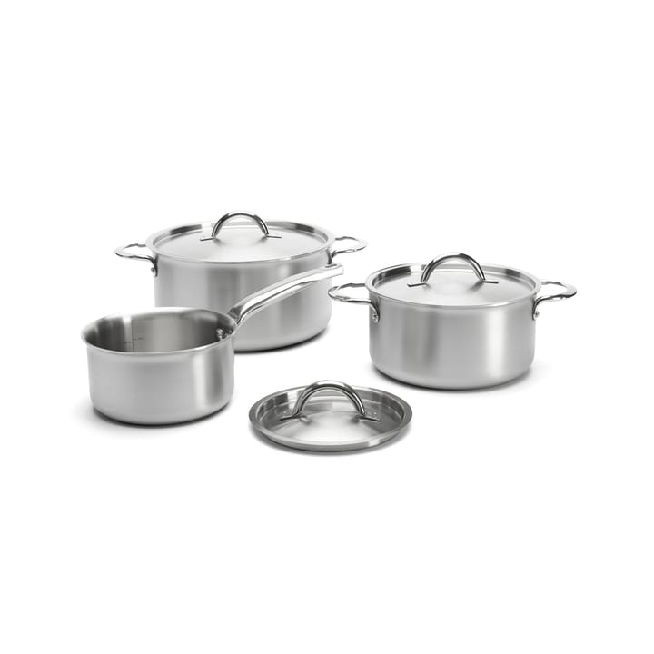de Buyer Alchimy pot set with lid 6 pieces - Stainless steel - De Buyer