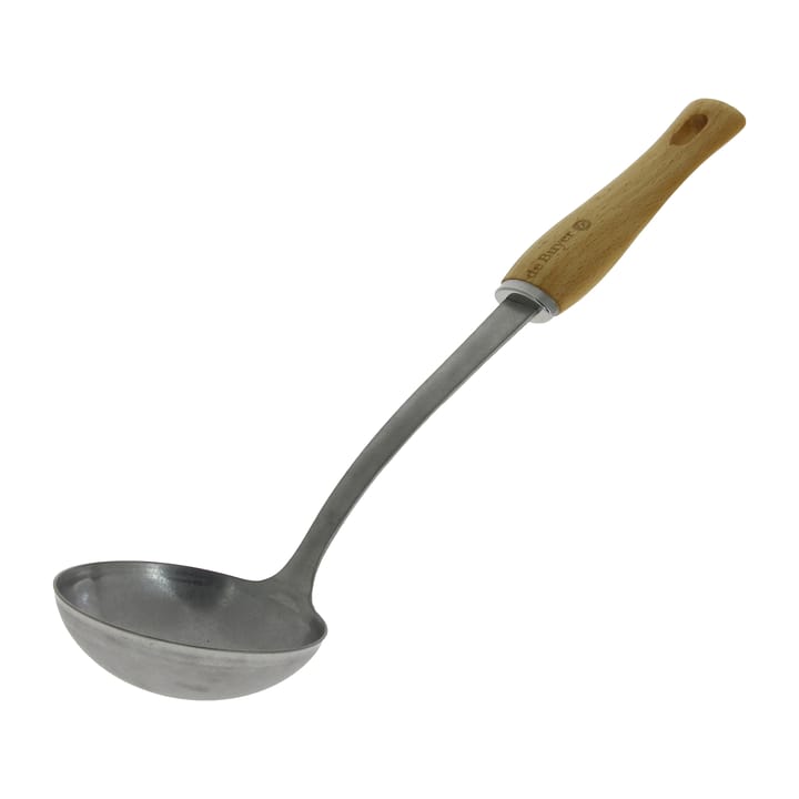 De Buyer B Bois soup ladle with wooden handle, Stainless steel De Buyer