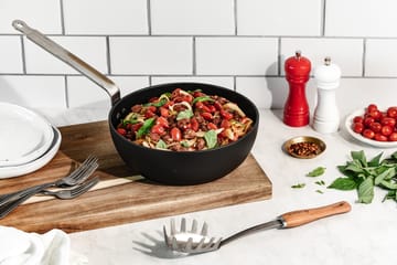De Buyer B Bois spaghetti spoon with wooden handle - Stainless steel - De Buyer