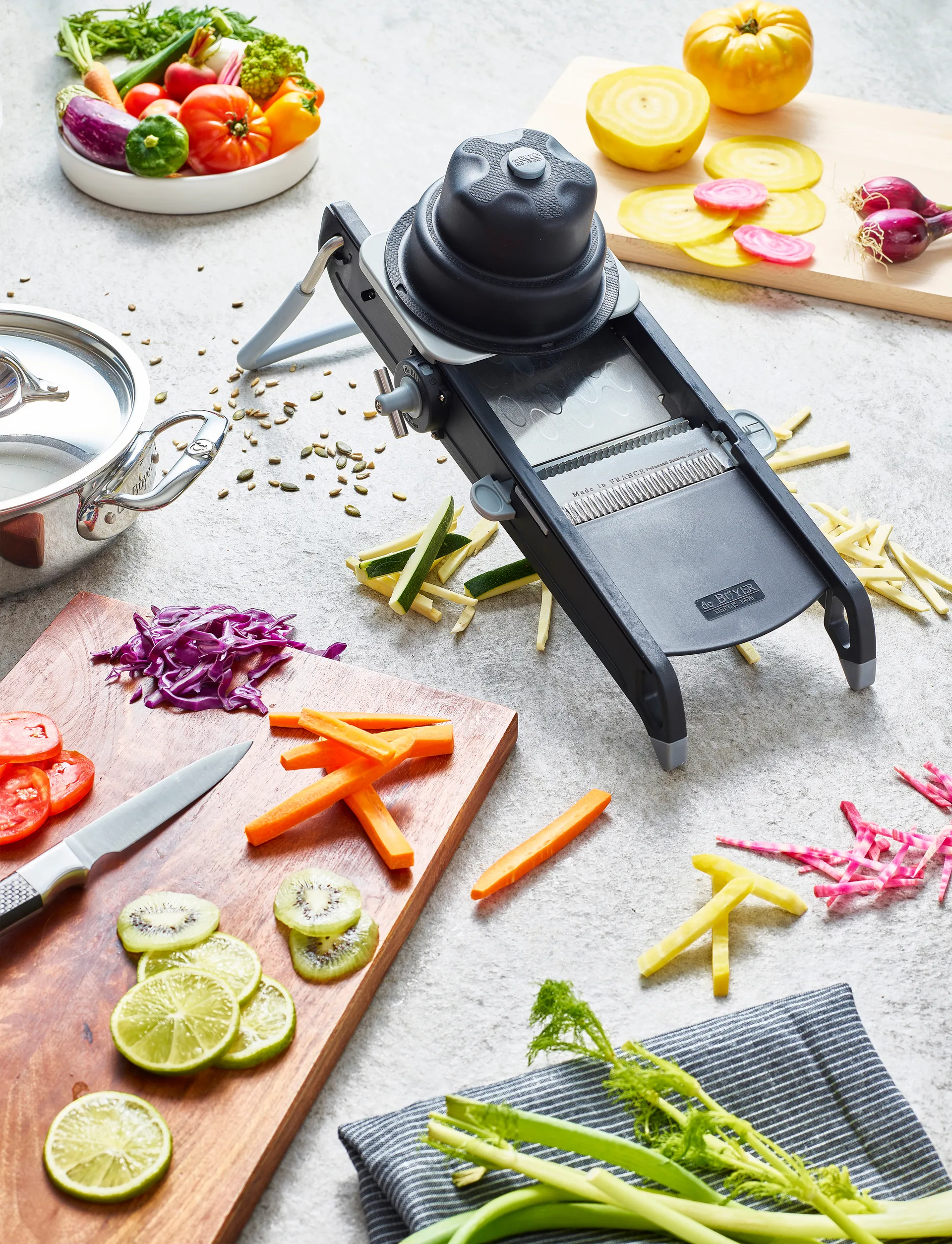 De Buyer Swing Plus mandoline, Black De Buyer