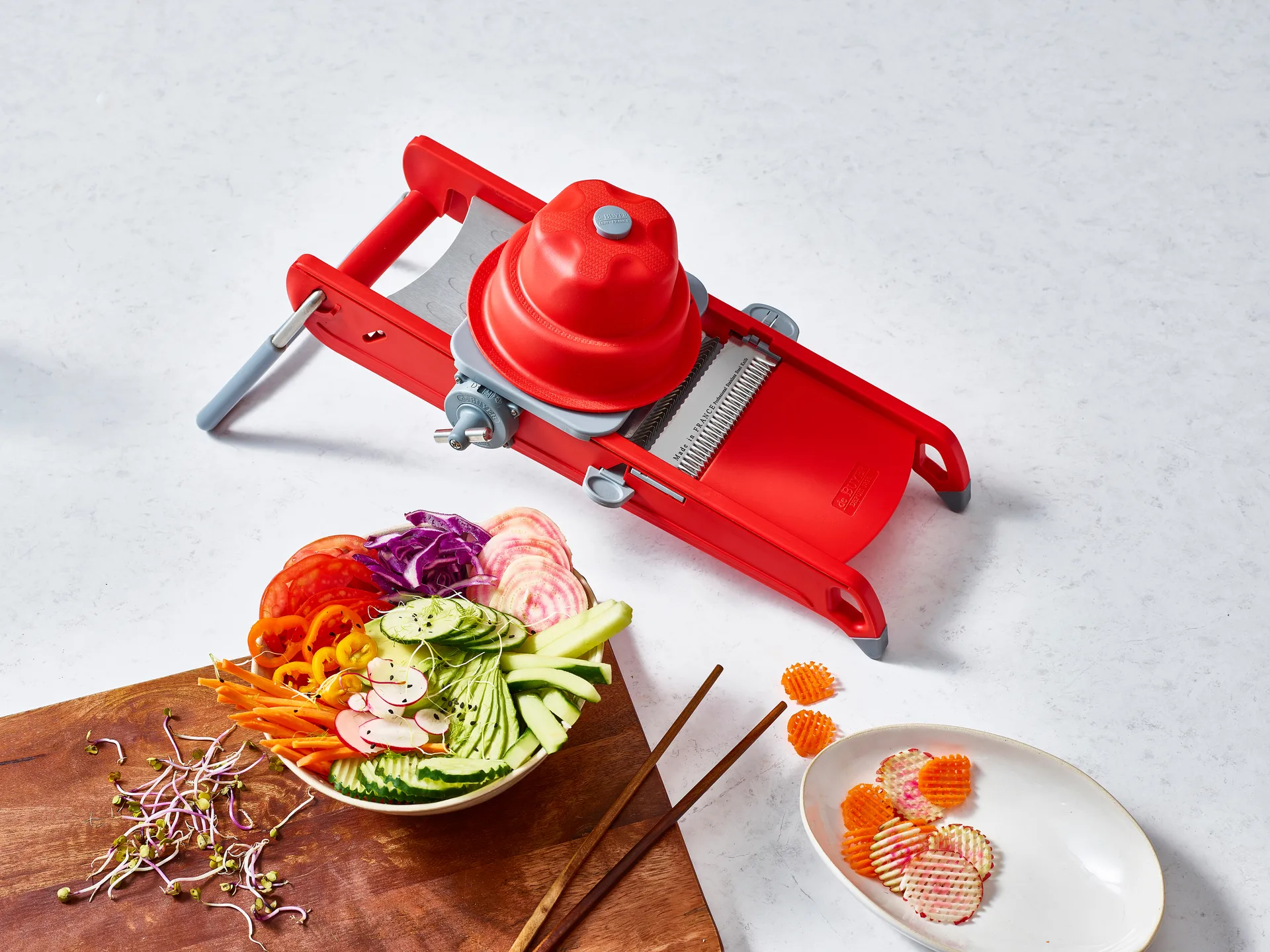 De Buyer Swing Plus mandoline, Red De Buyer