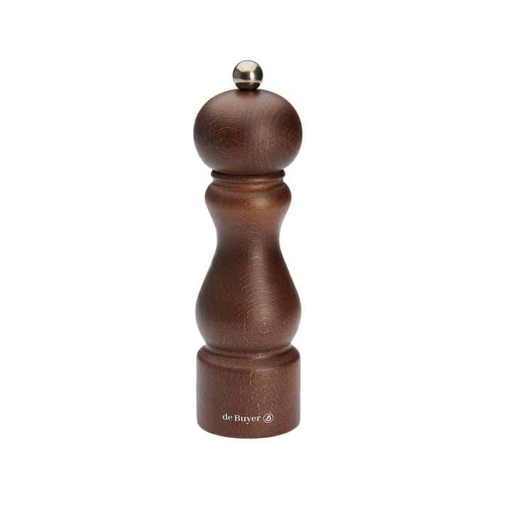 Rumba salt and pepper mill ceramic 18 cm, Dark brown De Buyer