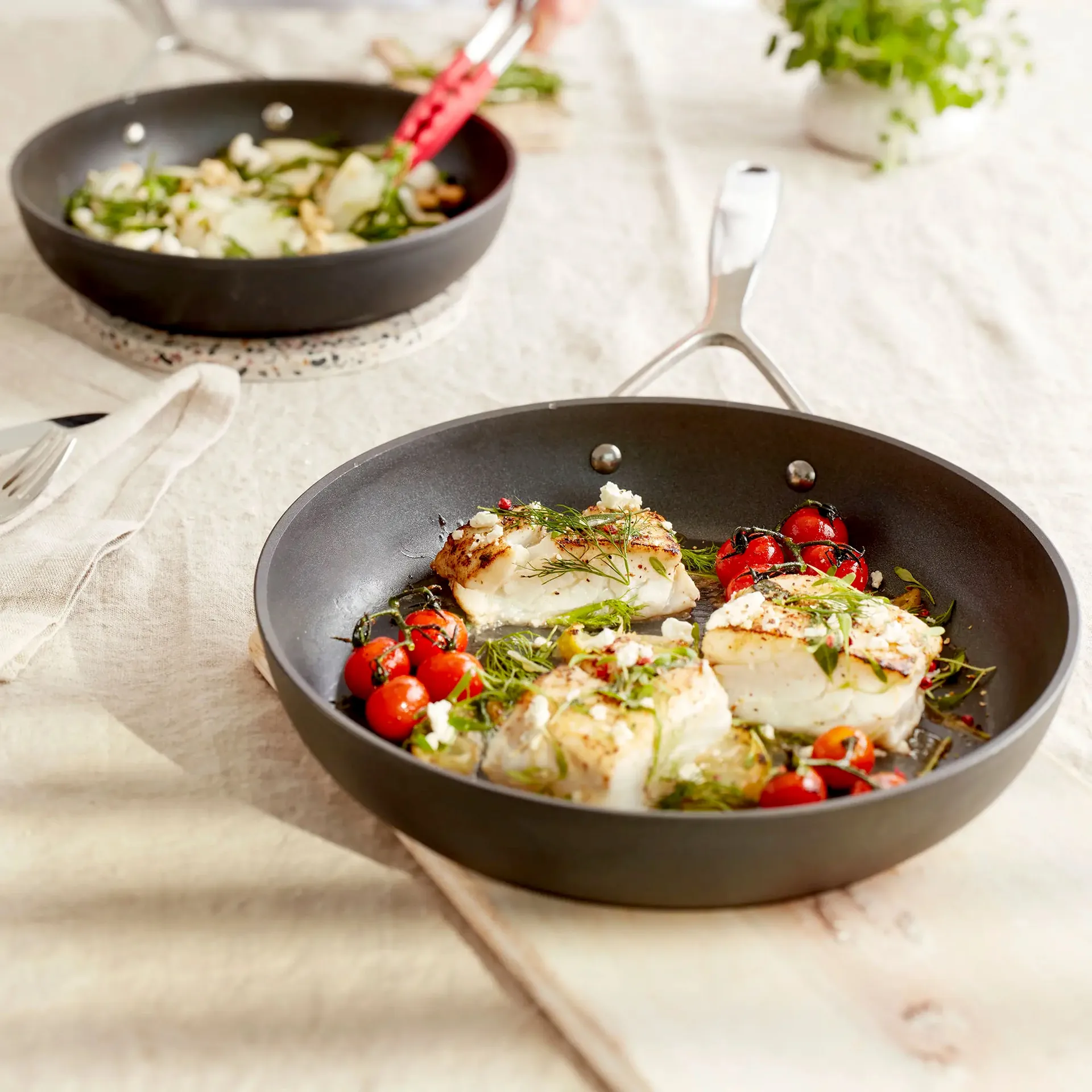 Demeyere Alu Pro 5 Ti-X frying pan set, 2 pieces Demeyere