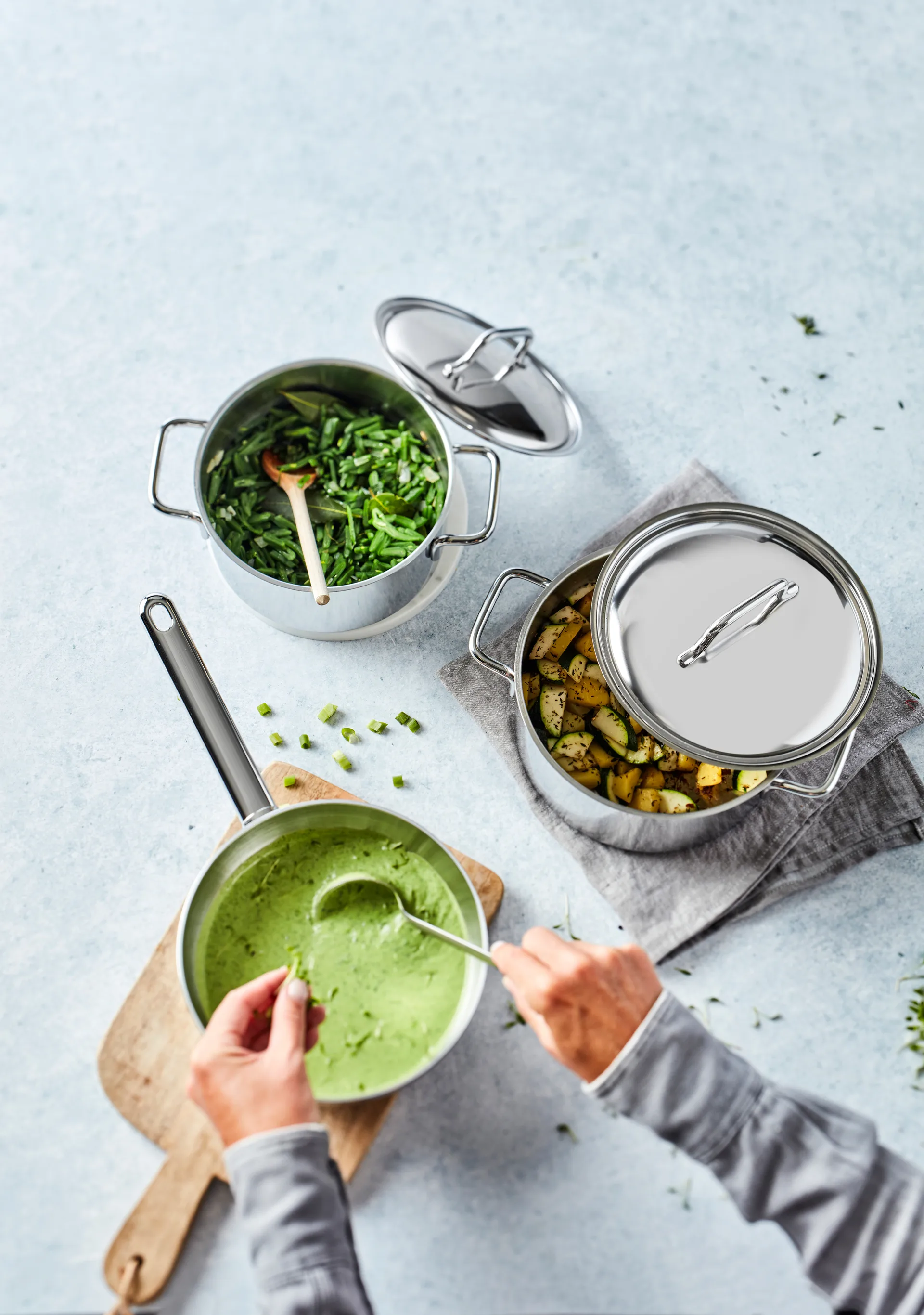 Demeyere Apollo 7 pot low stainless steel, 2.2 L Demeyere