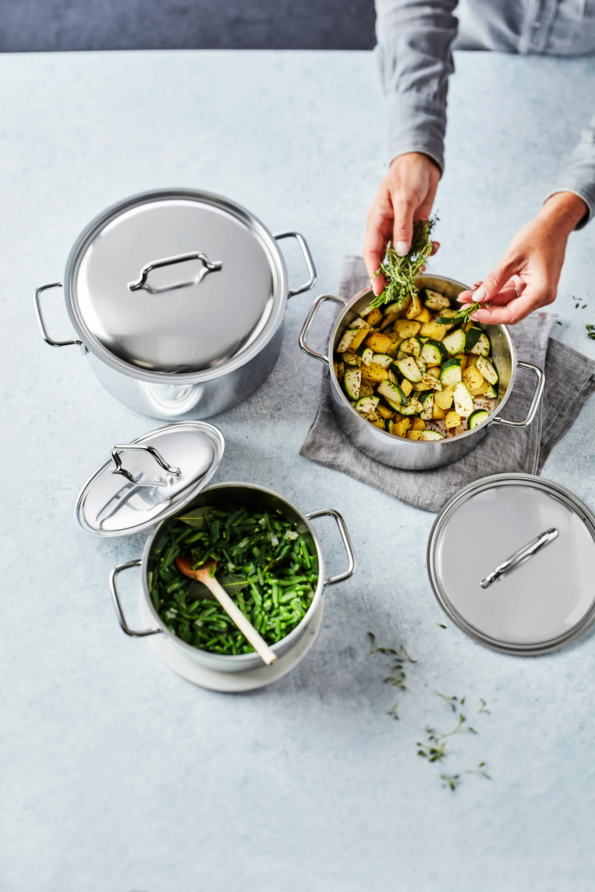 Demeyere Apollo 7 pot low stainless steel, 3 L Demeyere