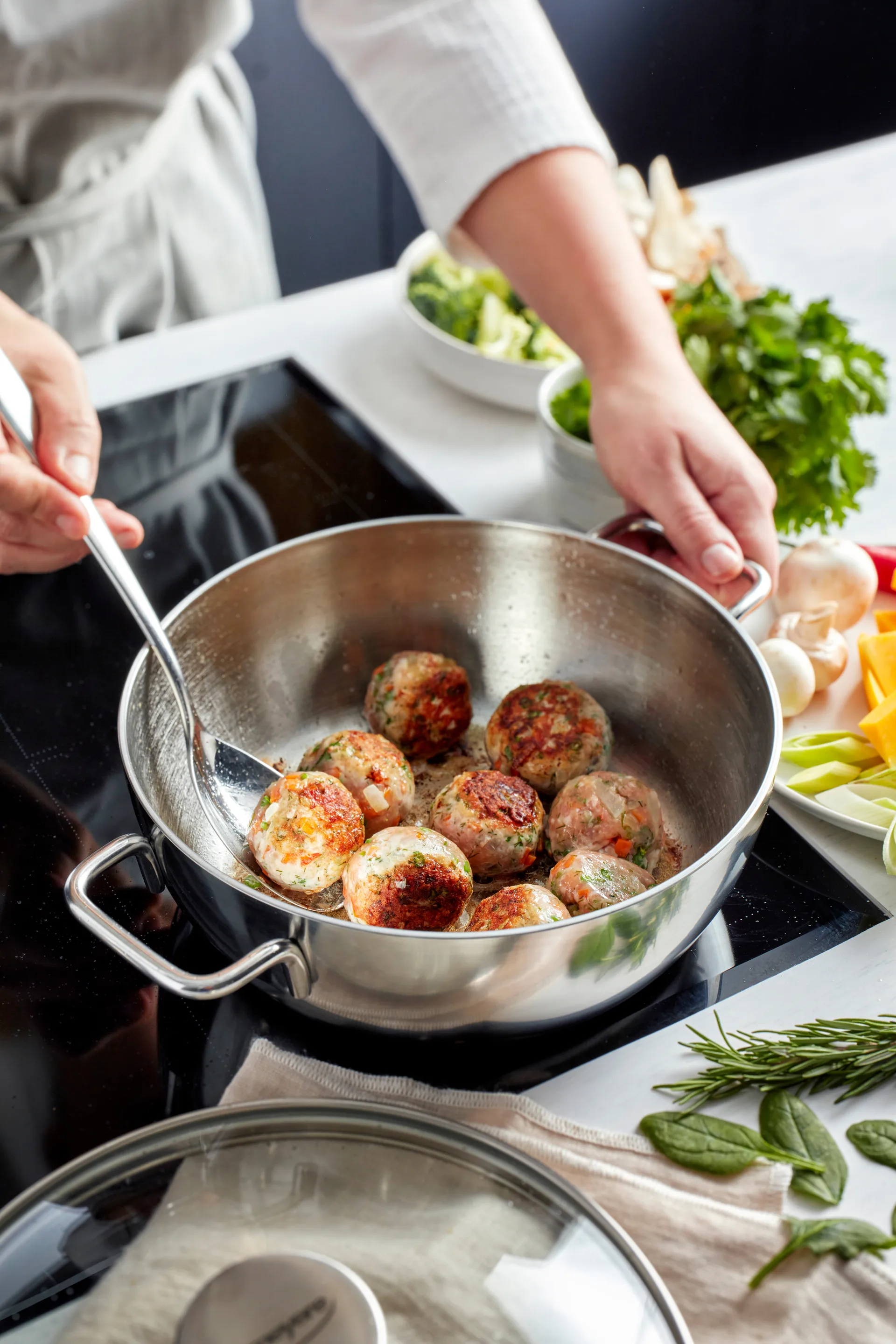 Demeyere Apollo 7 serving pan stainless steel, 3.3 L Demeyere