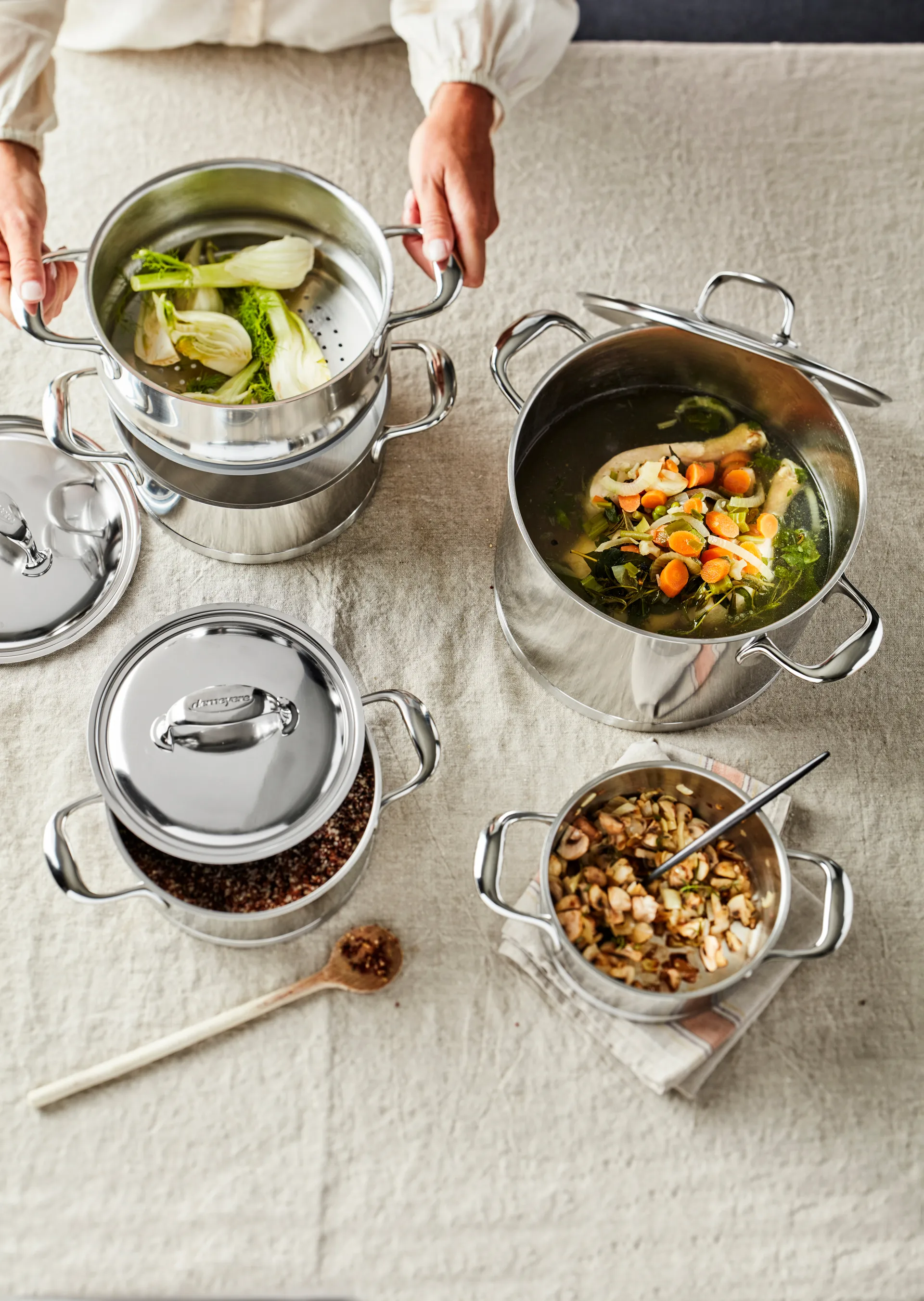 Demeyere Atlantis 7 pot high stainless steel, 5 L Demeyere