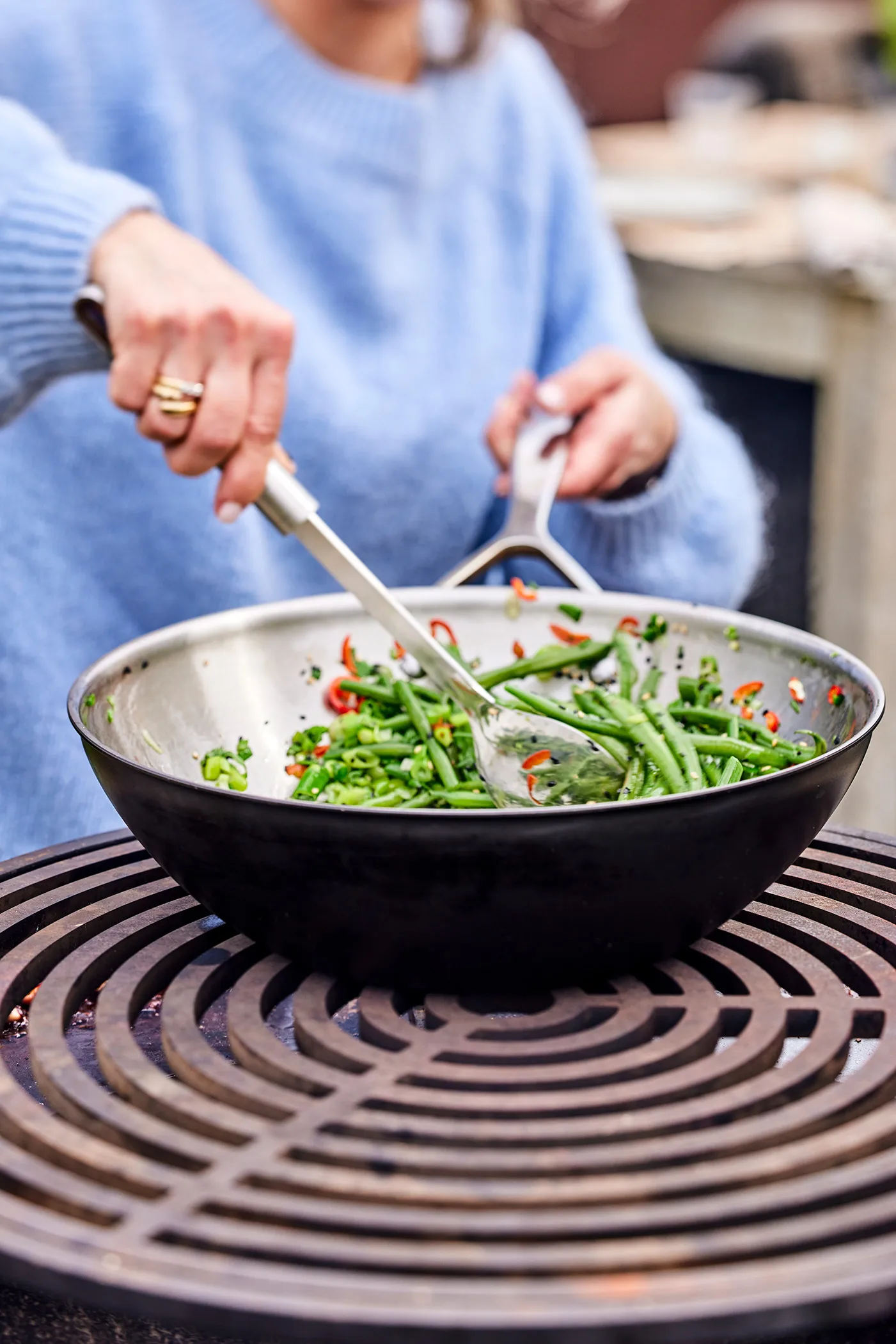 Demeyere Black 5 wok pan stainless steel, Ø30 cm Demeyere