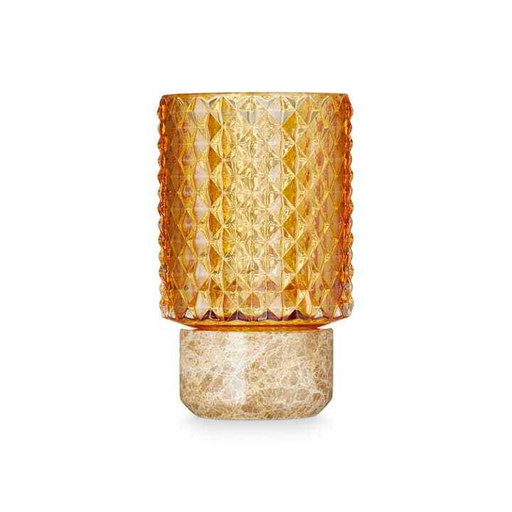 Sons of Marble candle holder Ø9x15 cm - Brown-amber - Design By Us